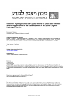 Selective Hydrogenation of Cyclic Imides to Diols and Amines and Its Application in the Development of a Liquid Organic Hydrogen Carrier