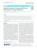 MetaCell: analysis of single-cell RNA-seq data using K-nn graph partitions