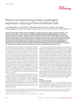 Paired-cell sequencing enables spatial gene expression mapping of liver endothelial cells