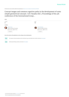 Concept images and common cognitive paths in the development of some simple geometrical concepts