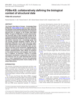 PDBe-KB: collaboratively defining the biological context of structural data
